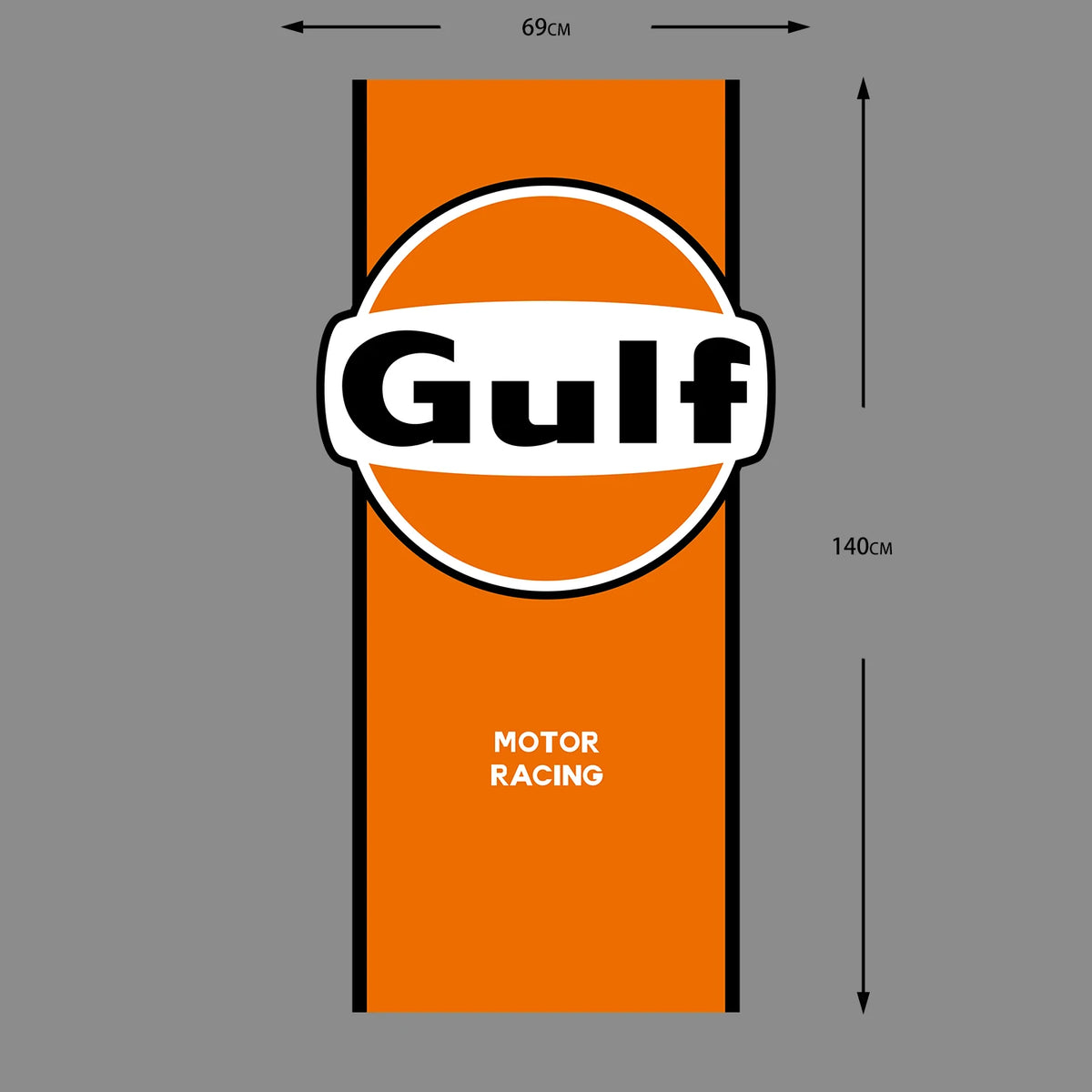 Car Sticker Gulf Vintage Style Truck Vinyl Decal Gasolin Petroleum Racing Gas Waterproof Decals PVC for Tesla 9-11 917 917LH 918