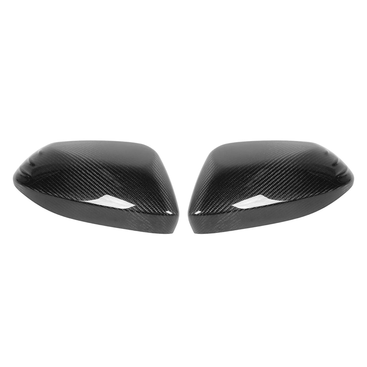 2PCS Side Rearview Mirror Cover Real Carbon Fiber Left Right Glossy Replacement For Toyota Corolla Yaris GR