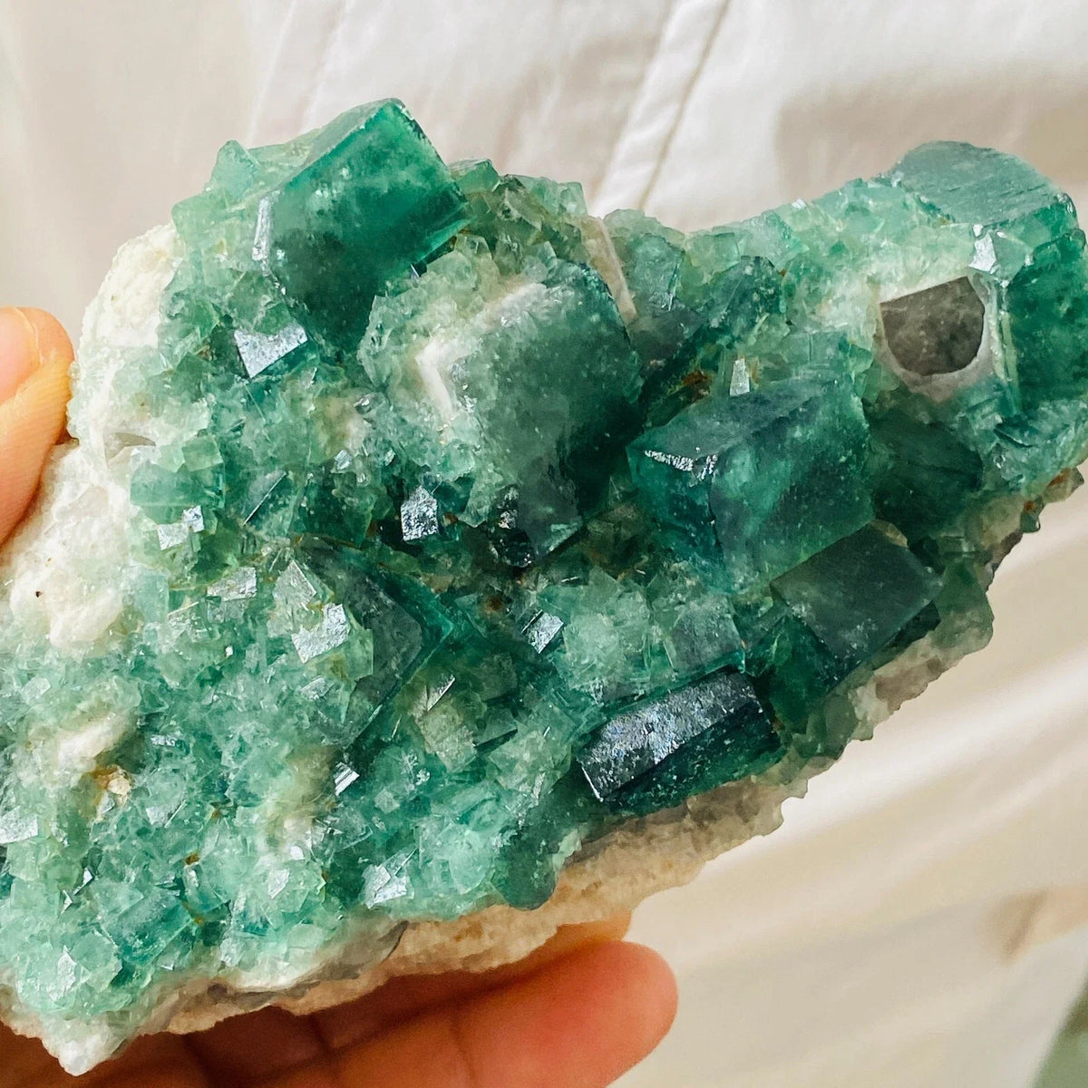 Natural Formed!Green Cubic Fluorite Clusters, Green Quartz Crystal Ore Clusters, Minerals, Reiki, Healing Clusters
