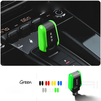 Car Carbon Fiber Gear Carmine Red Shift Lever Knob Trim Cover for Porsche 911 992 2020-2025 Replacement Modified Accessories