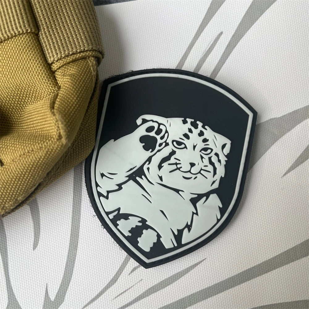 Manul Manulization PVC Hook and Loop Patches Tactical Morale Badge Military Armband Backpack Stickers