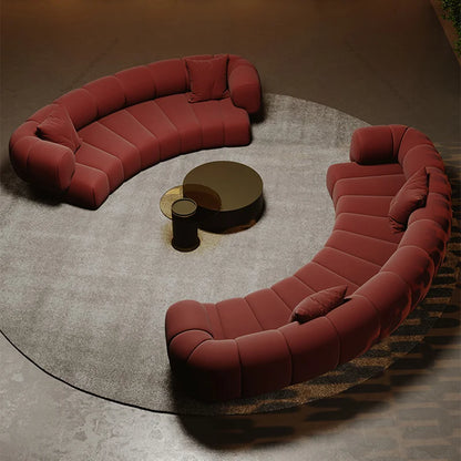Nordic Semi Circular Arc Sofa Modern Designer Beauty Salon Reception Office Sofa Hotel Rest Area Office Furniture Transat FYOS