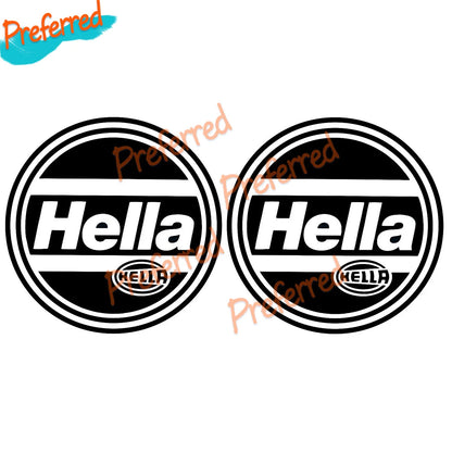 2x Hella Light Cover Decals Sticker for Mk2 16v 8v G60 Spot Light Cover