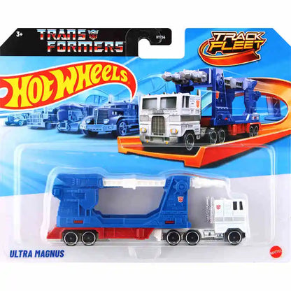 New Hot Wheels Transformers HYT56 Transformerstrack Fleet Optimus Prime Ultra Magnus Volvo 240 Drift 1/64diecast Car Model Toys