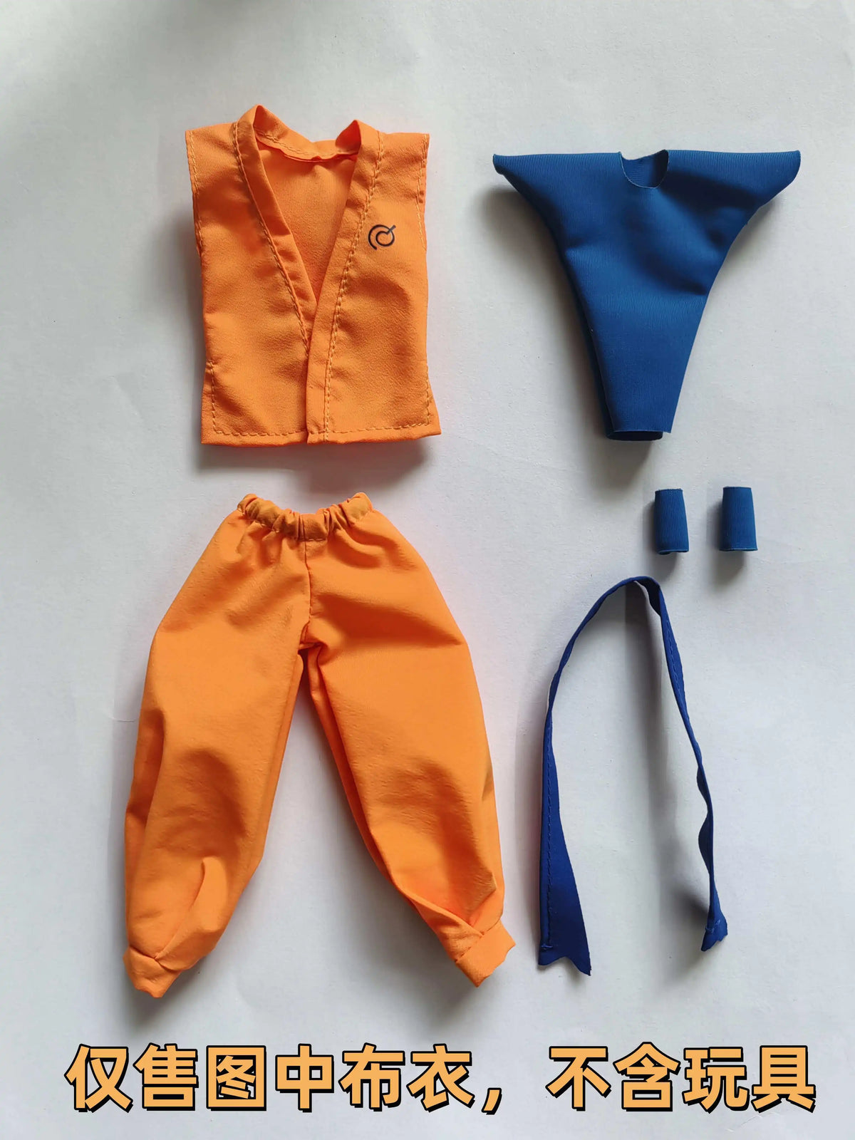 In Stock Shf 1/12 Scale Toys Goku Daoist Robe Orange Blue Uniforms Dragon Ball Series Figures Training Suit Goku Clothes Model