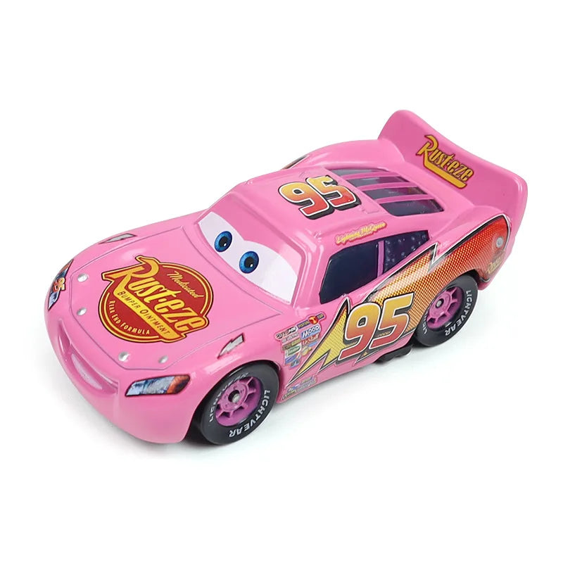 Pixar Cars Lightning McQueen Hudson Hornet Piston Cup Racer Version Metal Die Casting Model Car Racing Toys Birthday Gifts