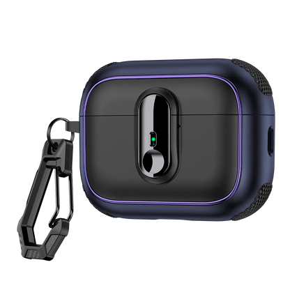 Armor Lock Earphone Cover For AirPods Pro 3 Case TPU PC Shockproof Headphone Coque For AirPods Pro 2 2nd 4th 3 1 Cases With Hook