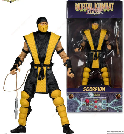 【In Stock】Mortal Kombat Spawn Sub Zero Scorpion Kitana Liu Kang 7 Inch 17cm Articulated Action Figure Collectible Game Model Toy