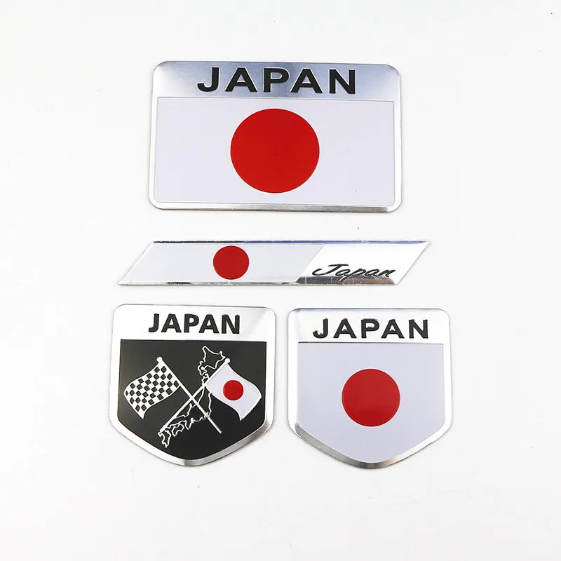 1PCS 3D aluminum car sticker for Toyota Honda Suzuki Nissan Mazda Subura Lexus
