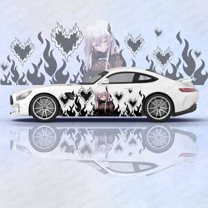 Echidna (ReZero) Car Body Stickers Anime Itasha Car Side Decal Sticker Car Body Sticker Car Body Decoration Stickers