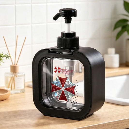 UMBRELLA CORPORATION Transparent Soap Dispenser Resident Evil Refillable Portable Bottle Shower Gel Detergent Dispensing Bottle