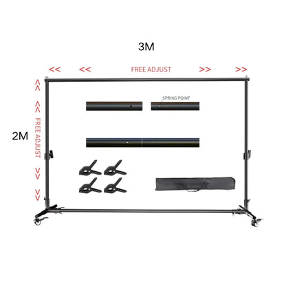 Background Stand Photo Frame Photography Crossbar Wedding Outdoor Bithday Decoration School Photographic Backdrop Party