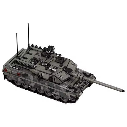 World War Army Military Soldiers SWAT Leopard 2A7 Main Battle Tank Assemble Building Blocks City Construction Bricks Toys Gift
