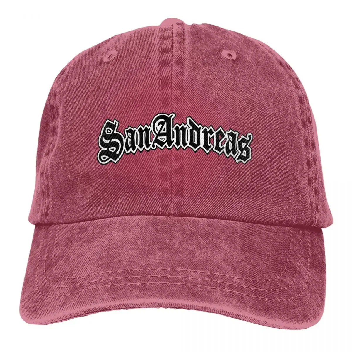 Classic GTA San Andreas Logo Baseball Cap Unisex Style Distressed Denim Sun Cap Outdoor Running Golf Adjustable Caps Hat