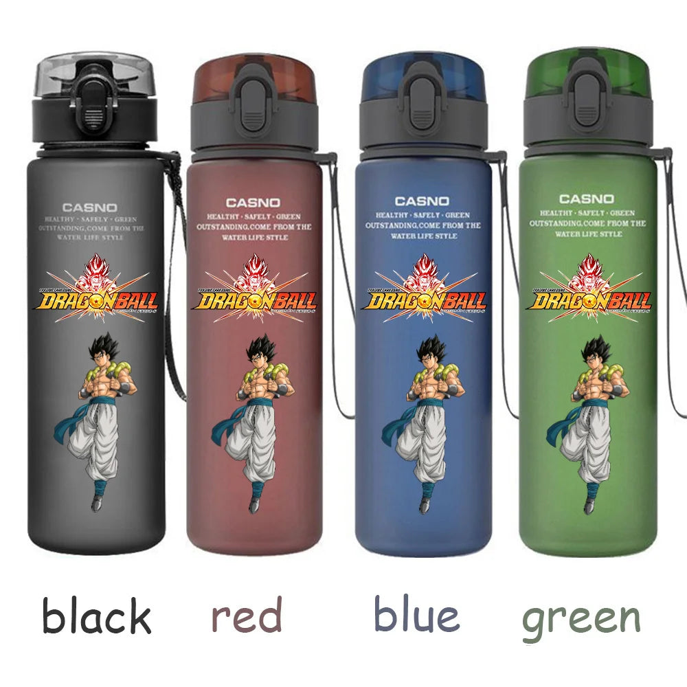560ML Dragon Ball Water Cup Children Portable Plastic Goku Vegeta Bulma Cartoon Outdoor Large Capacity Sport Water Bottle Gift