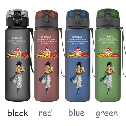 560ML Dragon Ball Water Cup Children Portable Plastic Goku Vegeta Bulma Cartoon Outdoor Large Capacity Sport Water Bottle Gift