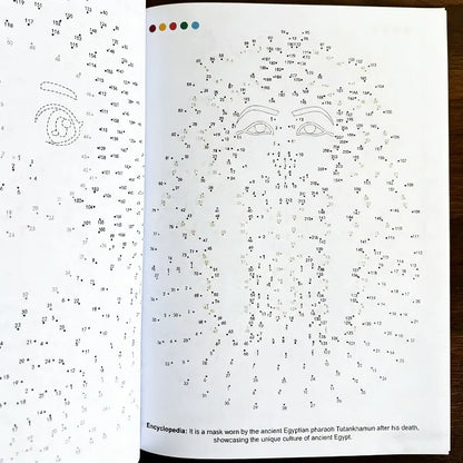 Pen Control Training Children's Drawing By Connecting Lines Drawing Points and Connecting Lines Fun Activity Book 48 Color Pages
