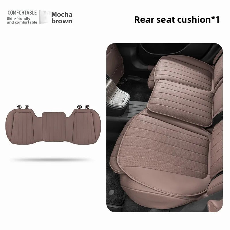 Luxury Sedan SUV Universal Nappa Leather Car Seat Cover Comfortable Memory Foam Perforated Leather Cushion Car Seat Protection
