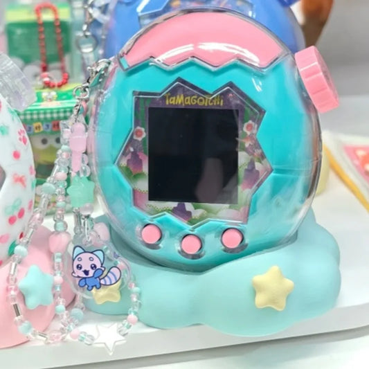 Bandai Tamagotchi Paradise Emerald Forest Edition Color Screen Electronic Pet Game Device - Original Toy Collectible