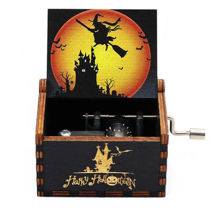 Wooden Anime Figure Music Box Pirates of the Carib Davy Jones Jack Sparrow Creative Birthday Christmas Day Gift