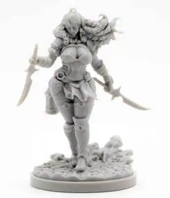 model kit resin kit 28353 kingdom death long-haired assassin Unassembled Sculpture for Hobbyists