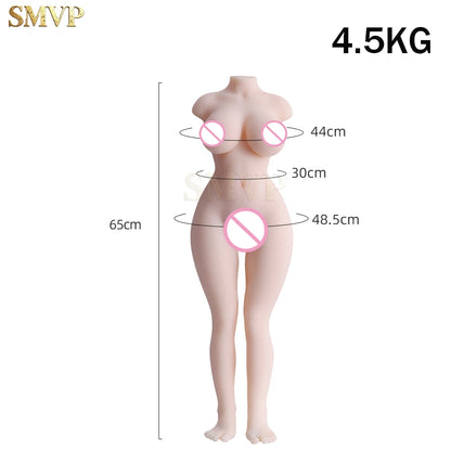 SMVP - High Quality Sex Doll 12KG Men's Masturbator, High Quality Half Body Doll 3D Vaginal Anal Adult Sex Toy 18+Sex Store