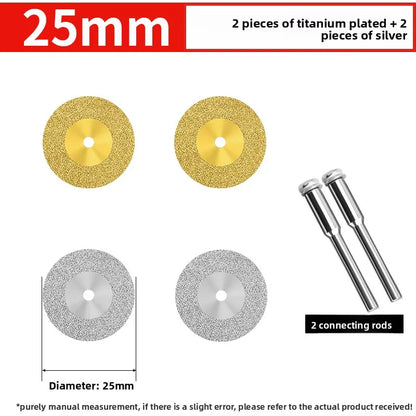 Tiling Cutting Small Slices Titanium-Coated Diamond Sand Small Saw Blades Stone Ceramic Jade Joint Cleaning and Grinding Sheets