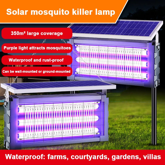 Mosquito Killing LampLarge Solar  LED Square Fly Killer Outdoor Garden Lawn Lamp Mosquito Killing Mosquito Trap Lamp
