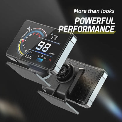 New Car Meter A91 HUD Voltage Speed RPM Turbo Oil Temp Gauge Headup Display for Car Electronicos Hud Display
