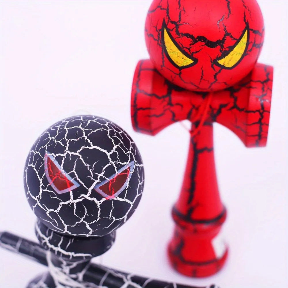 Premium Kendama Skill Ball Wooden Trick Ball For Hand Coordination, Hand Flexibility Trainin Outdoor Multifunctional Skills Ball