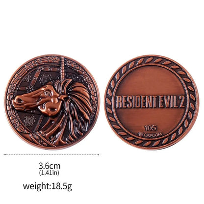 Game Resident Evil Raccoon City Badge Keychain STARS Brooch 1969 Police Badge Pin Hat Lapel Clothing Accessories Souvenir Badge