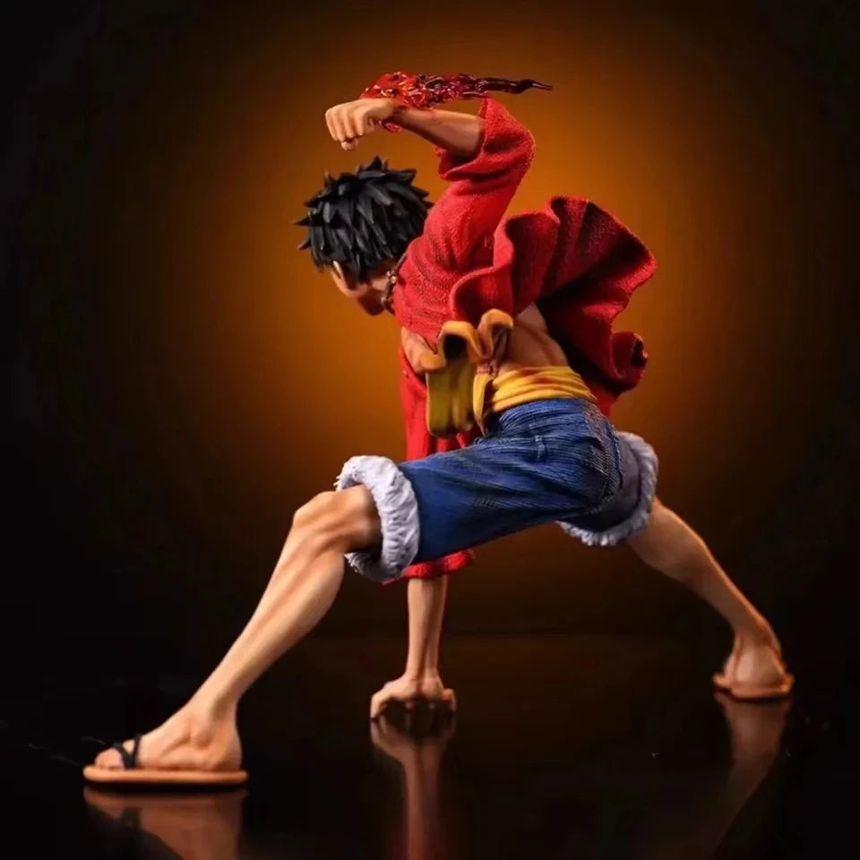 18cm One Piece Monkey D. Luffy Luffy Figures Battle Style Action Figures Anime Collection PVC Model Doll Toys Kid Birthday Gifts