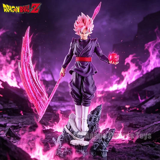 14.96in/38cm Anime Dragon Ball Super Figure Super Saiyan Rose Goku Action Figures Pvc Desktop Ornamen Collection Model Toys Gift