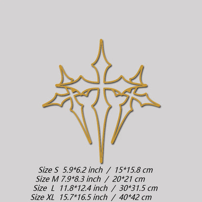 High-Quality Waterproof Three-Cross Stickers for Your Car Faith Expression in a Beautiful Design Automotive Decal