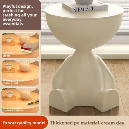 small coffee table home use in living room,-style sofa side table, movable bedroom nightstand, small roun