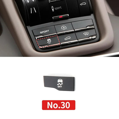 Car Center Console Multi Functional Sport Mode Start Stop Button Vehicle Stability Lane Keeping E-Power for Porsche Cayenne