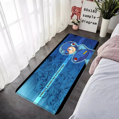 Interior Floor Mat Doormat Mega Man X8 Rockman Non-slip Foot Rug for Entryway Kitchen Carpet Bedroom Bedside Mats Home Decor
