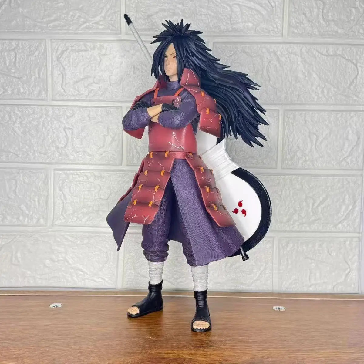 Uchiha Madara Peripheral figurine model table decoration, birthday gift, trendy toy scene decoration, car decoration