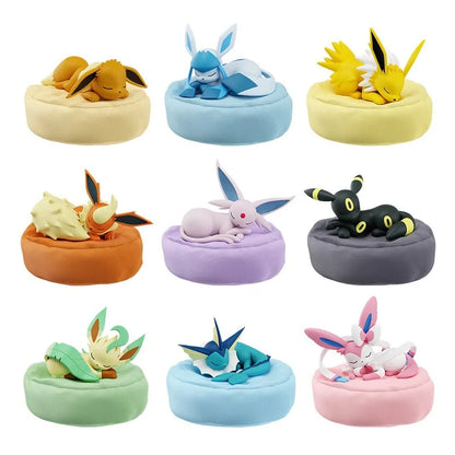 Genuine Pokemon Eevee Blind Box Umbreon Vaporeon Glaceon Flareon Espeon Anime Action Figures PVC Model Toys Christmas Gifts