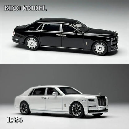KING MODEL 1:64 Rolls‑Royce Phantom 8 Highly‑detailed Die‑cast Alloy Car Model Static Display For Car‑model Enthusiasts