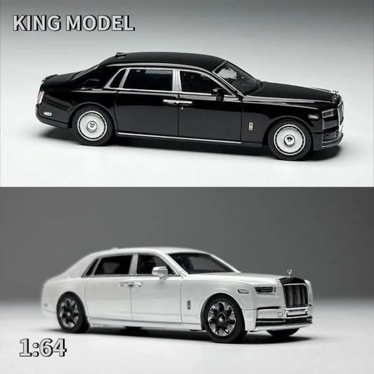 KING MODEL 1:64 Rolls‑Royce Phantom 8 Highly‑detailed Die‑cast Alloy Car Model Static Display For Car‑model Enthusiasts