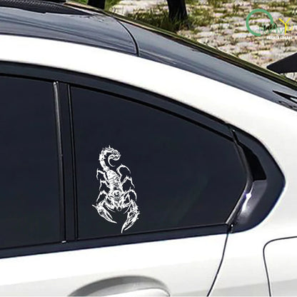 Dark style day eye scorpion car sticker, car and motorcycle scratch proof, waterproof, reflective decoration decal