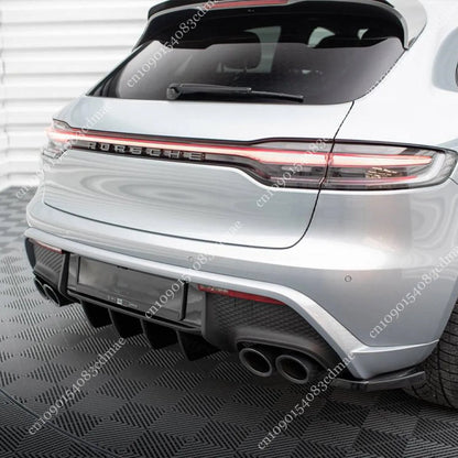 Maxton Style Rear Bumper Valance for Porsche Macan S & GTS & T MK1 Facelift 2021-2025 Rear Diffuser Body Aero Kit Spoiler Tuning
