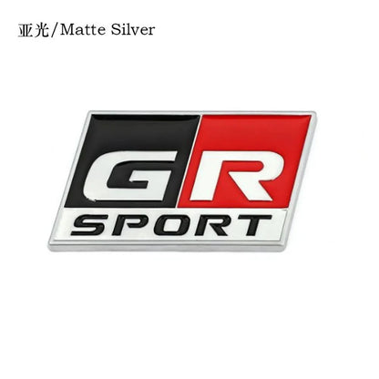 3D Metal Car Sticker Labeling Emblem Badge Decals For Toyota GR Sport C-HR RAV4 Corolla Yaris Camry Prado Prius Auto Accessories