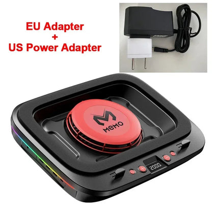 MEMO FL08 7 Angle Adjustable Notebook Powerful Fan Cooling Pad for 14-19'' Game Laptop Cooler Strong Wind Kickstand Base Bracket