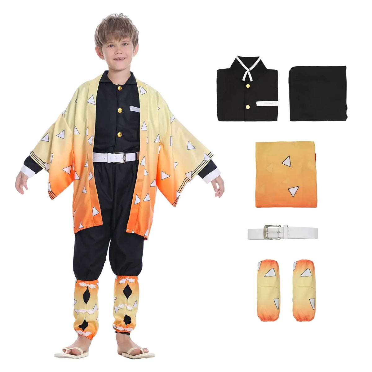 Halloween Costume de Cosplay Animer Agatsuma Zenitsu, dessin animéZenitsu