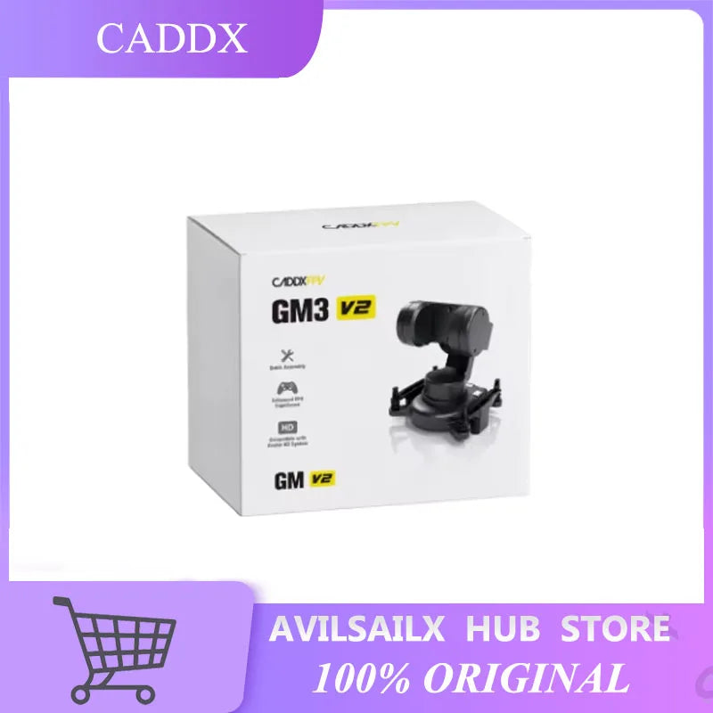 CADDX GM3V2 3-Axis Gimbal 48g Head Tracking Stabilizer Fit  Fixed Wing RC Car Parts