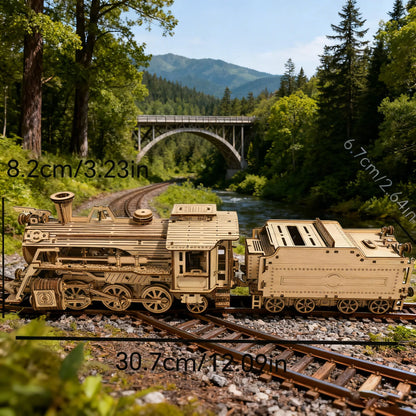 3D Wooden Train Puzzle Model Toy Puzzle DIY Wooden Truck Assembly Educational Birthday Gift Christmas Present