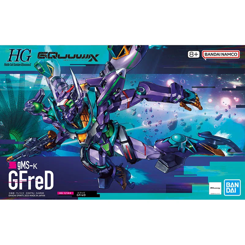 In Stock BANDAI HG 1/144 Gundam GQuuuuuuX GFreD Assembly Model Ver. Anime Action Figures Collection Toy