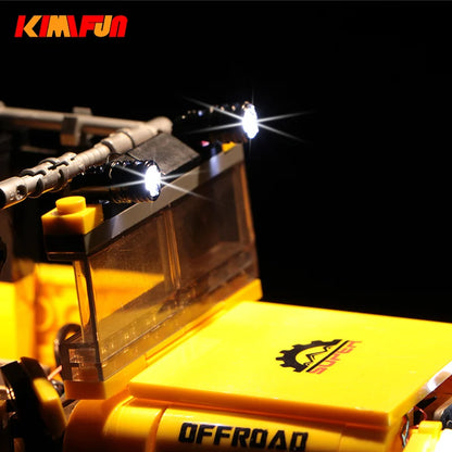 10pcs Terminal Led Searchlight MOC For Lego Light Table Lamp Multifunctional DIY Spotlight Black Building Block 1219